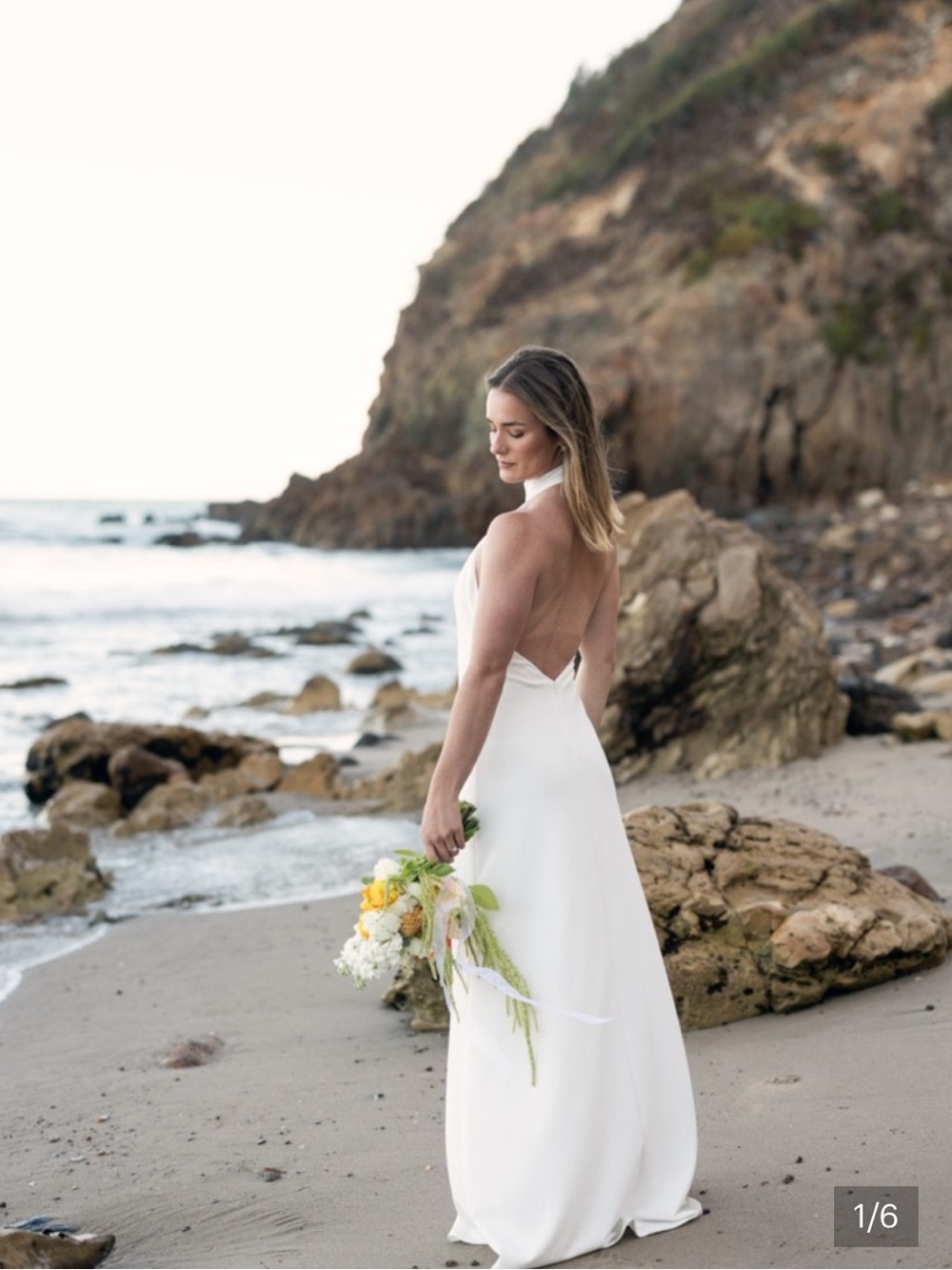 Lulu's White Halter Maxi Dress